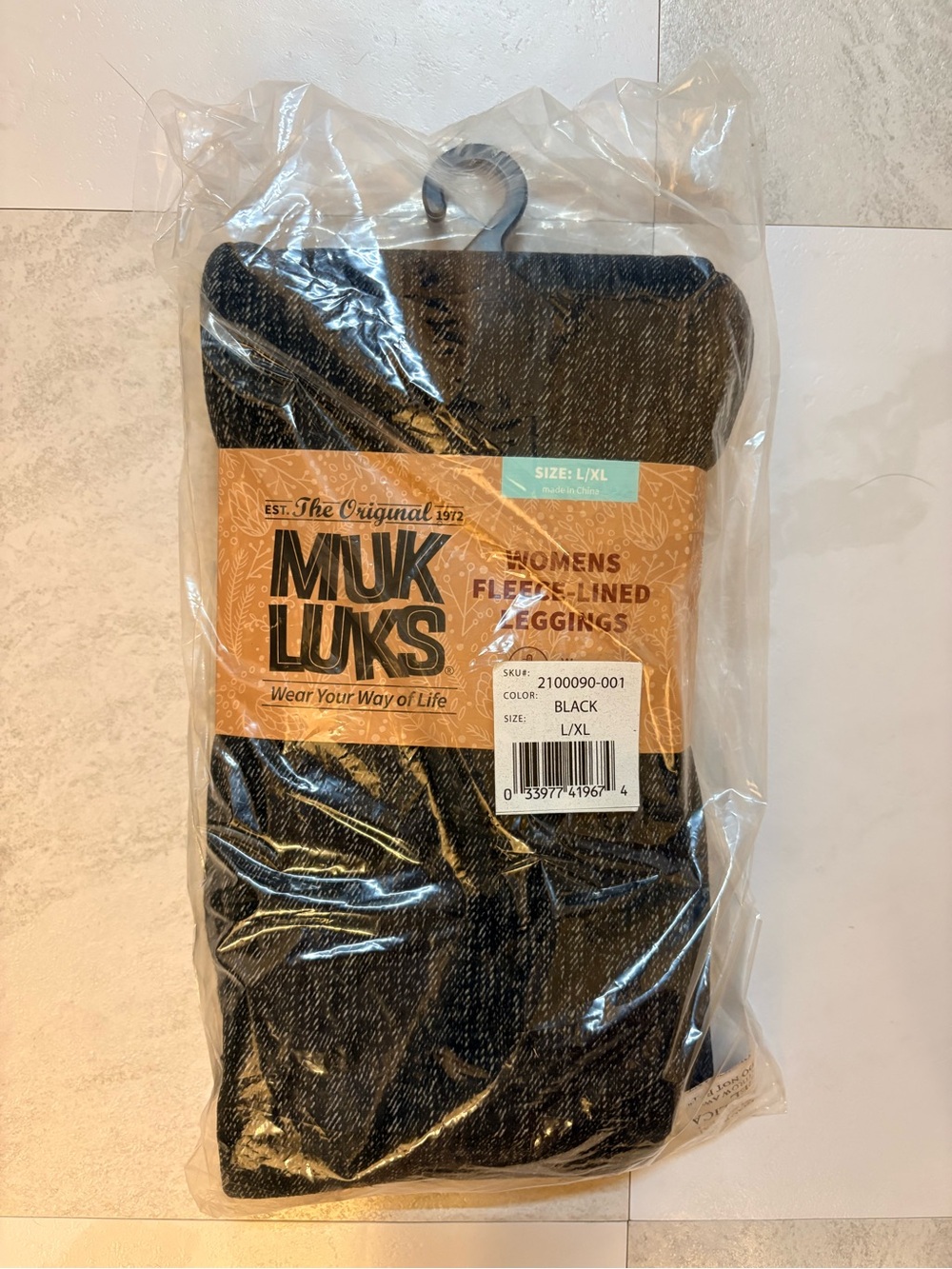 Muk Luks Women’s Fleece-Lined Leggings - Black